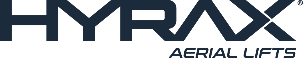 Logo HYRAX Aerial Lifts blauw